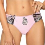 Panty mit Rosen-Bestickung rosa