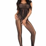 Neckholder-Bodystocking mit Ausschnitten am Bein