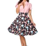 Vintage-Rock mit Cupcakemuster