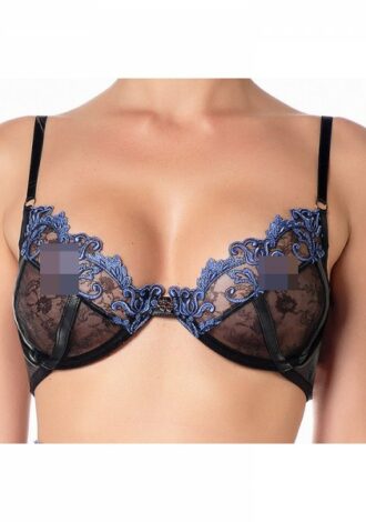 BH mit blauer Spitze