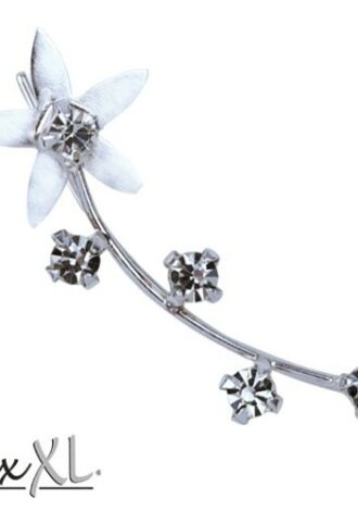 Silberohrring ‚Flower Star‘ rechts