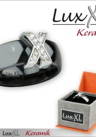 Keramikring schwarz ‚X‘ mit Zirkonia