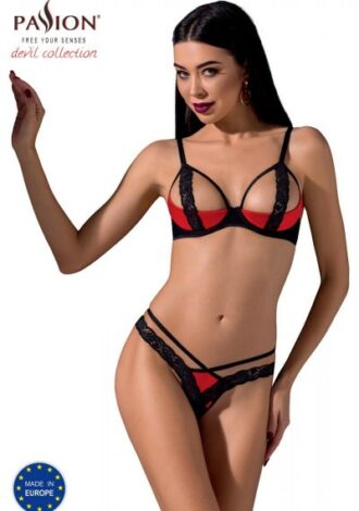 Dessous-Set rot-schwarz