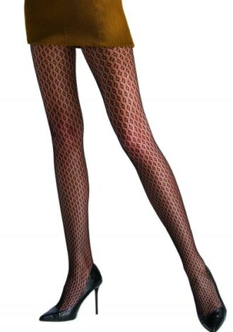 Netz-Strumpfhose mit Rautenmuster