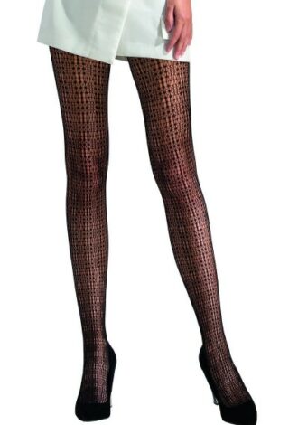 Netz-Strumpfhose mit Muster