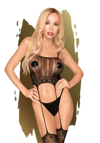 Strapshalter-Catsuit mit Spaghetti-Trägern
