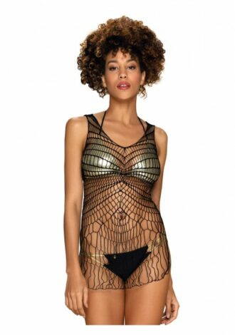 Netzkleid grobmaschig in lockerem Look
