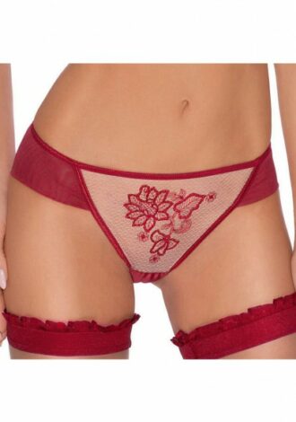 Panty mit Einsatz claret