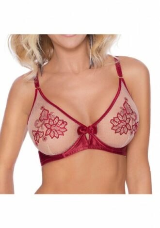 Soft-BH mit Blumenmuster claret