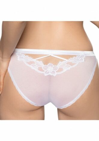 Panty mit Spitzenmuster weiß