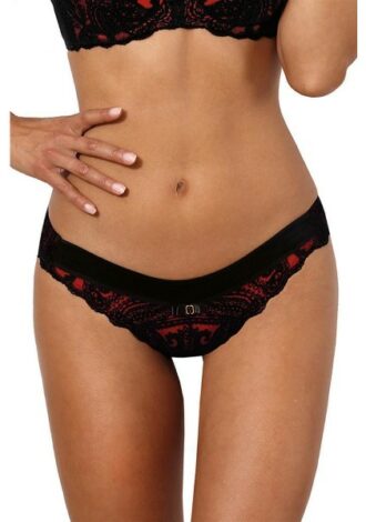 Eleganter String aus zarten Materialien schwarz