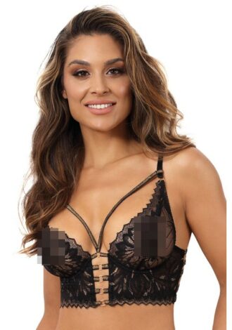 Bezaubernder Bustier aus zarten Materialien schwarz
