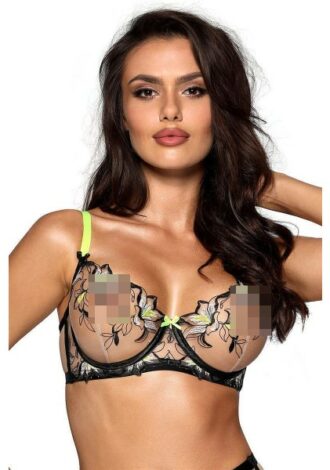 Bezaubernder Soft-BH aus zarten Materialien beige-schwarz