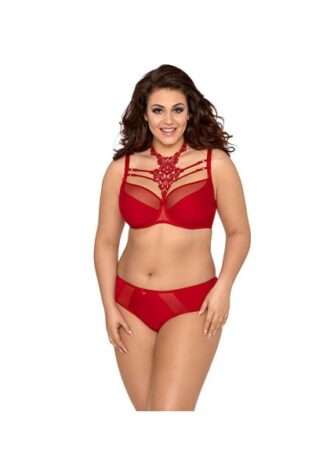 BH mit Zierelementen rot QueenSize