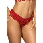 Verführerischer String aus zarter Spitze rot