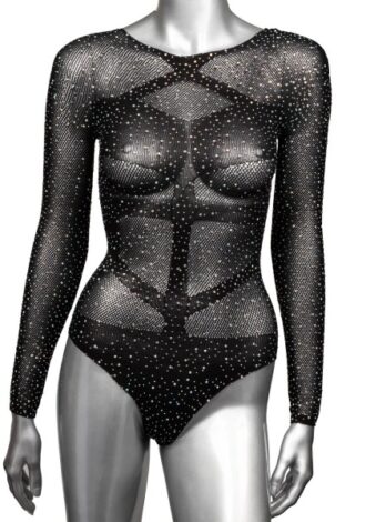 Langarm-Body mit Strass