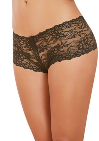 Open Crotch Boy Short – L – Black