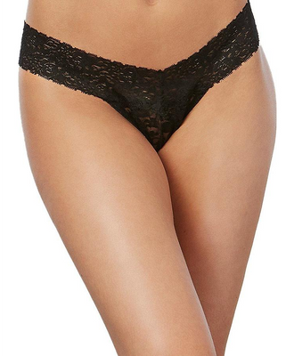 Lace Thong – One Size – Black