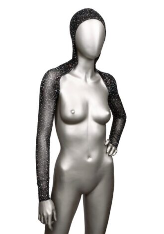 Kapuzen-Schulterjäckchen mit Strass