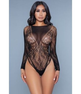 Zarter Bodysuit mit Herz-Details
