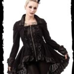 Jacke mit Satin, hinten länger, Romantik-Stil