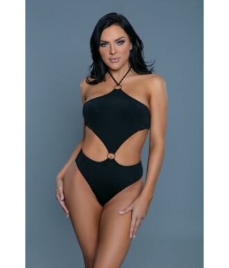Monokini-Badeanzug mit Neckholder-Ausschnitt