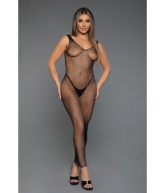 Maxikleid im Fischnetz-Muster