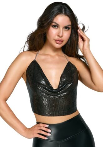 Metall-Top schwarz