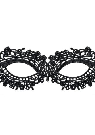 Schwarze Spitzen- Maske