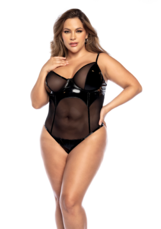 Bodysuit – 3/4X – Wet Black
