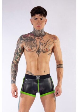 Neopren-Shorts mit grünen Details