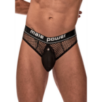 schwarzer 2-in-1 Slip mit weichem Cockring
