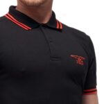 Polo-Shirt Black/Red