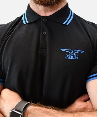 Polo-Shirt Black/Blue