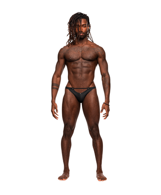 Micro V Thong – L/XL – Black