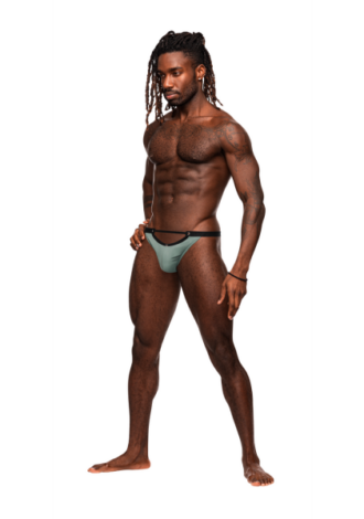 Micro V Thong – L/XL – Jade
