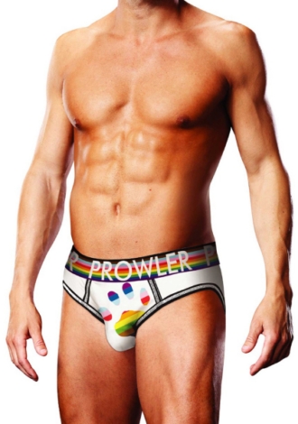 Oversized Paw Open Brief – M – White