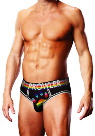 Oversized Paw Open Brief – L – Black