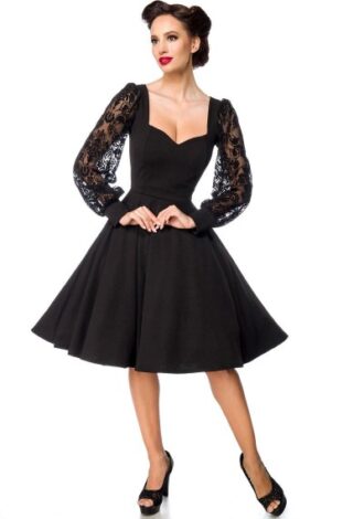 elegantes Kleid mit Spitzenärmel