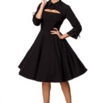Schwarzes Kleid mit Bolero