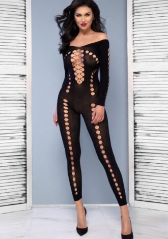 Bodystocking mit Punktemuster