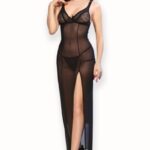 langes Babydoll aus weicher Spitze