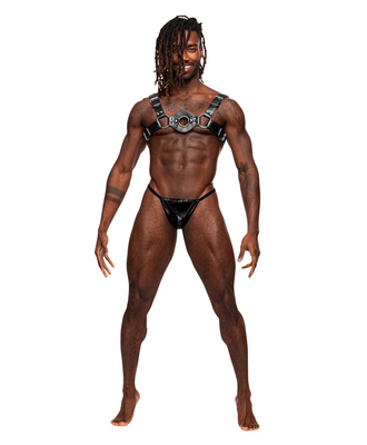 Libra – Imitation Leather Harness – One Size – Black