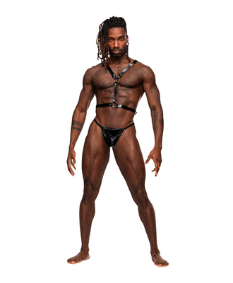 Sagittarius – Imitation Leather Harness – One Size – Black