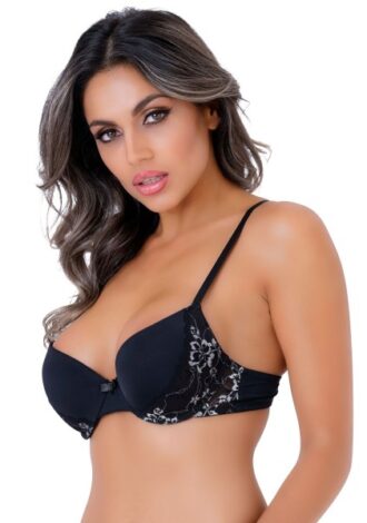 Push-up-BH mit Racerback aus Spitze