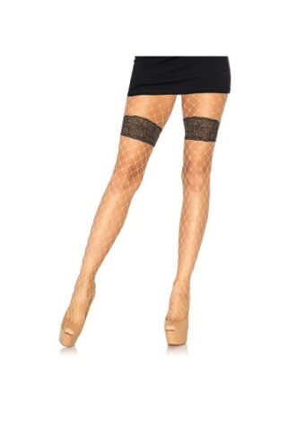 Strass-Netzstrumpfhose mit floralem Akzent