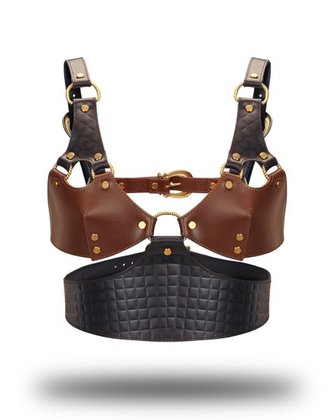 Leder Bustier