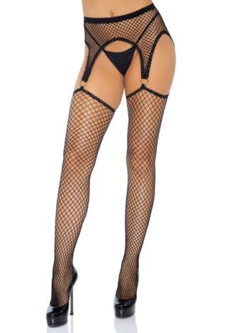 Strapsstrumpfhose aus Netz