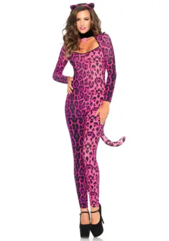Catsuitkostüm Heißer Pinker Panter