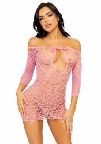 Herznetz-Minikleid